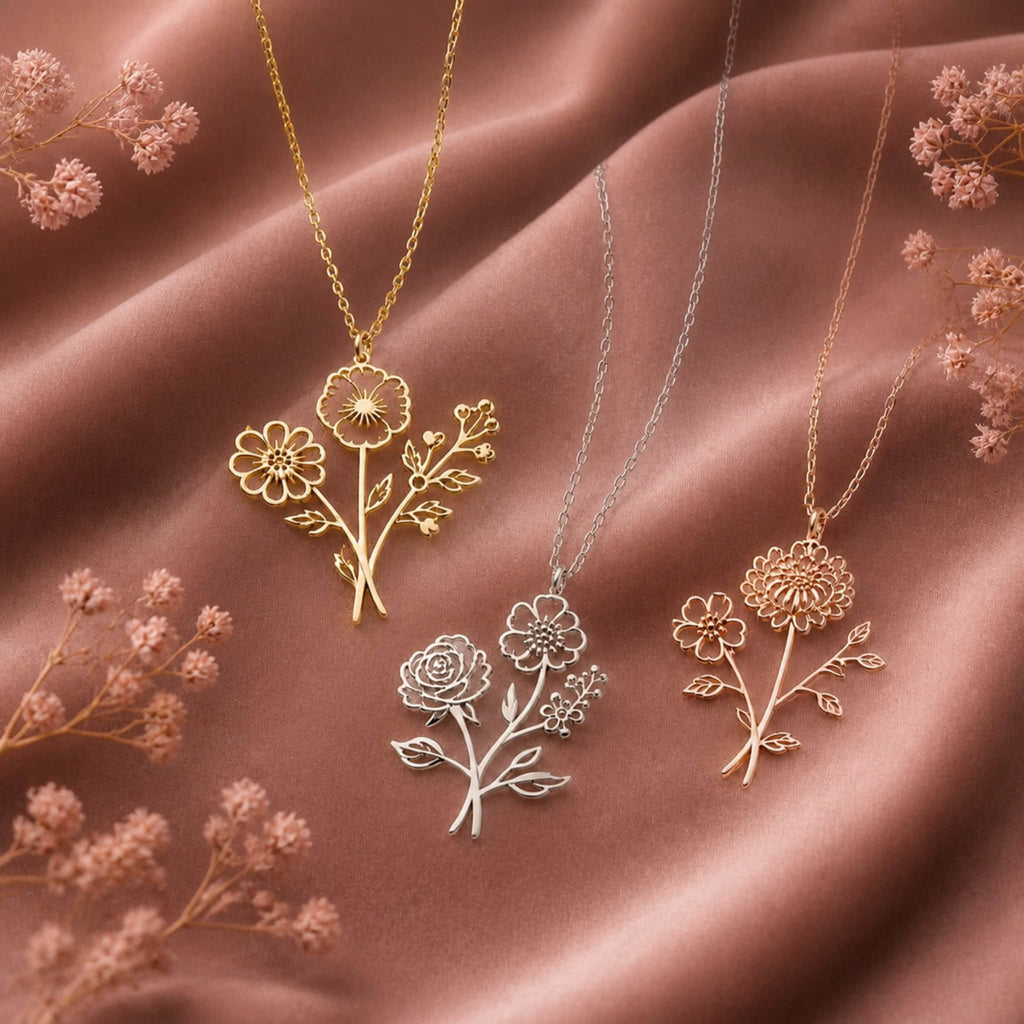 Birthflower Bouquet Necklace