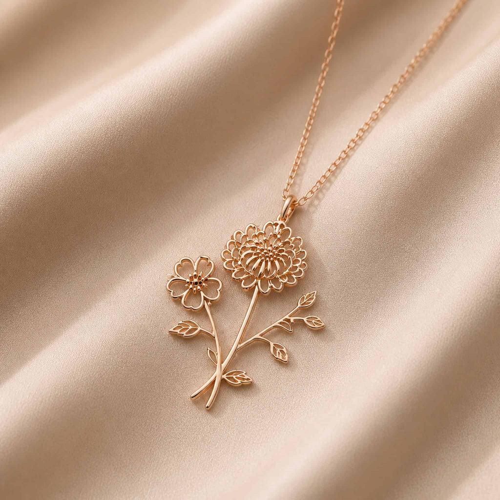 Birthflower Bouquet Necklace