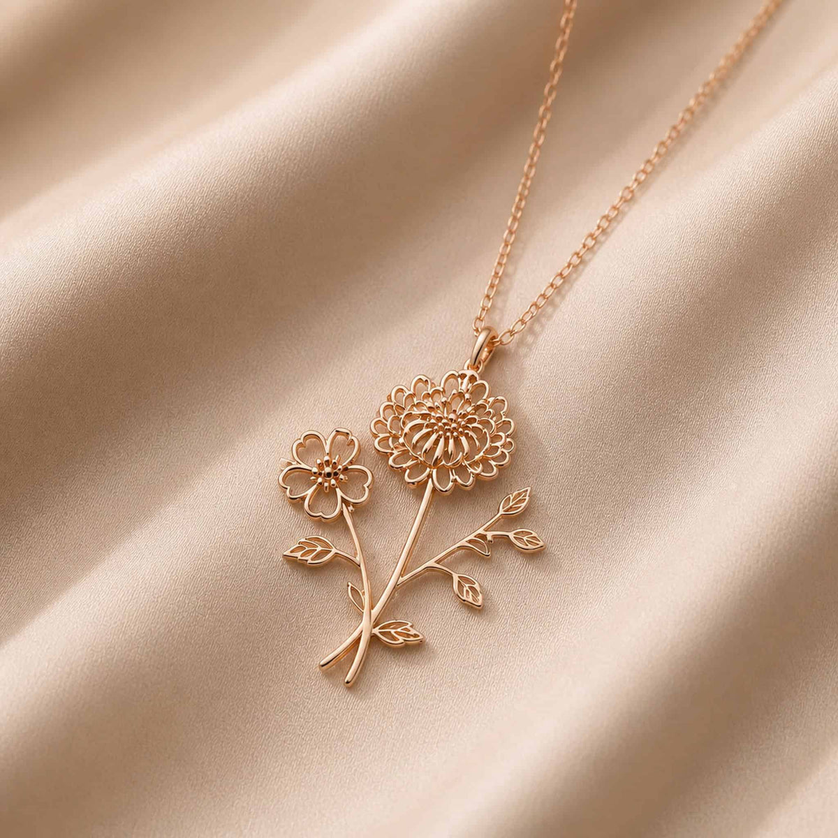 Birthflower Bouquet Necklace