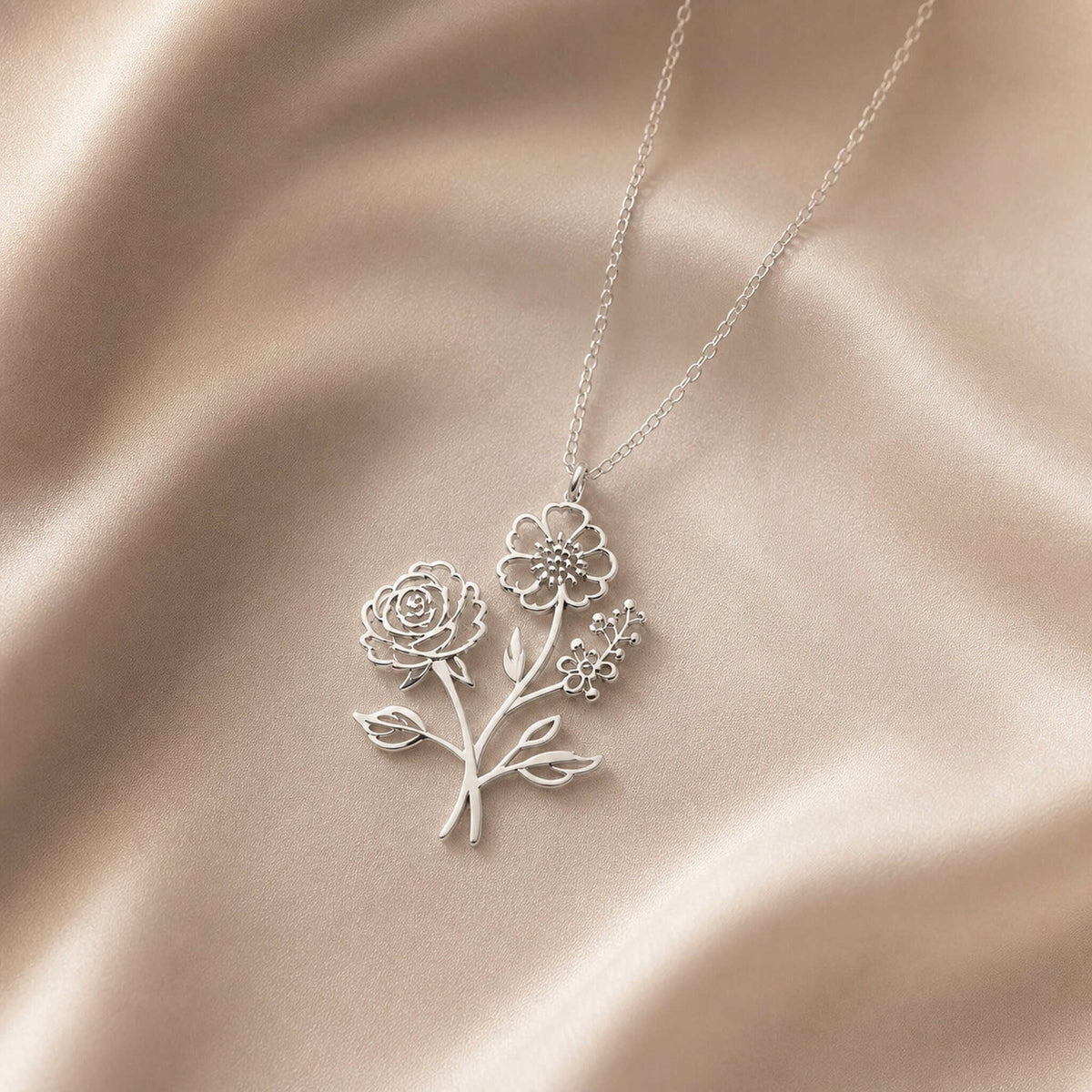 Birthflower Bouquet Necklace