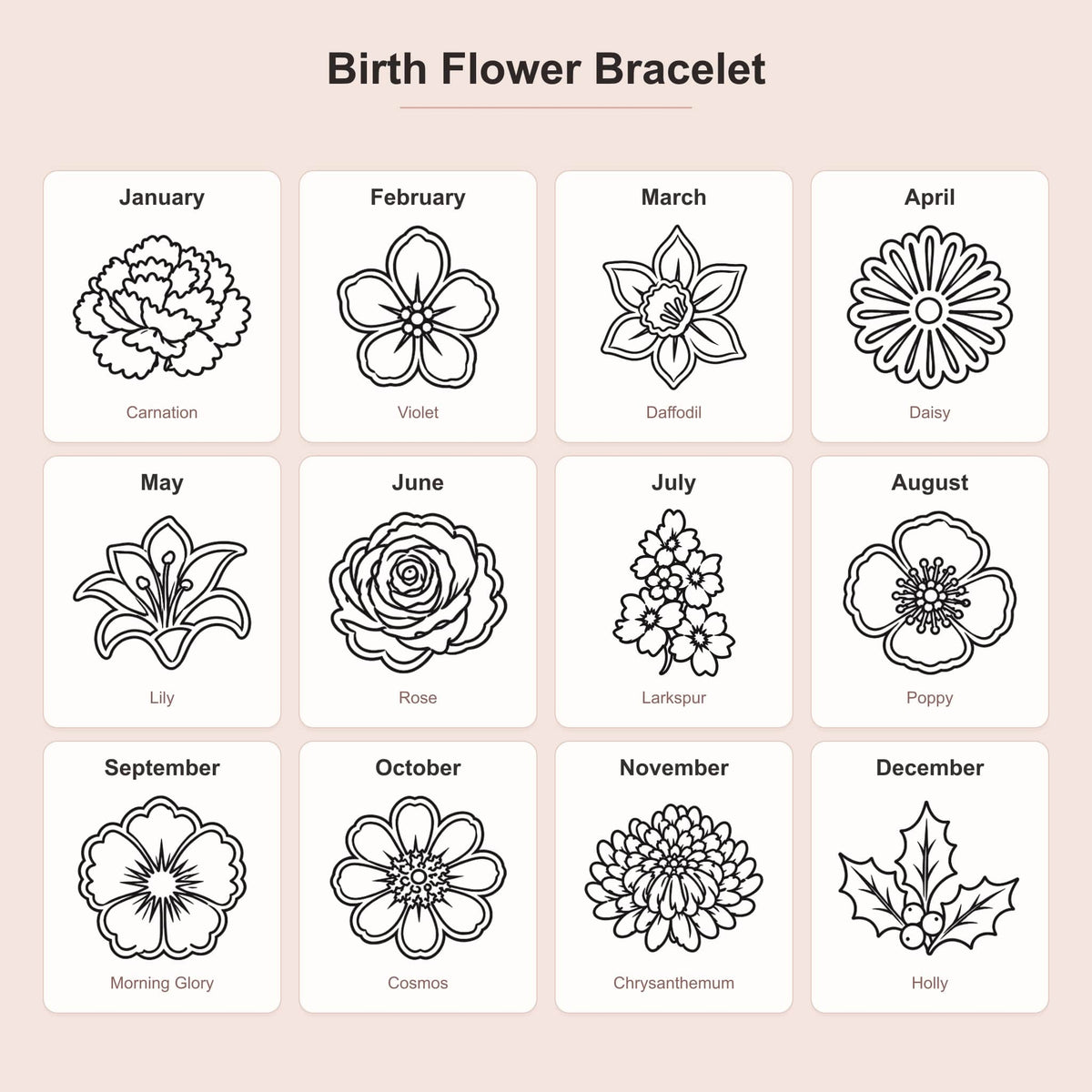 Birthflower Bracelet