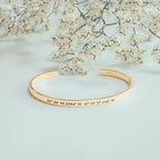 Personalised Coordinates Bangle