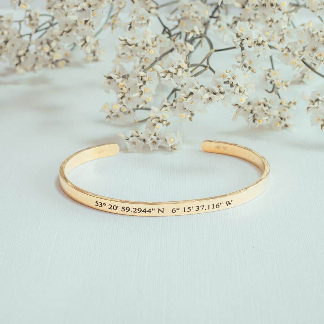 Personalised Coordinates Bangle