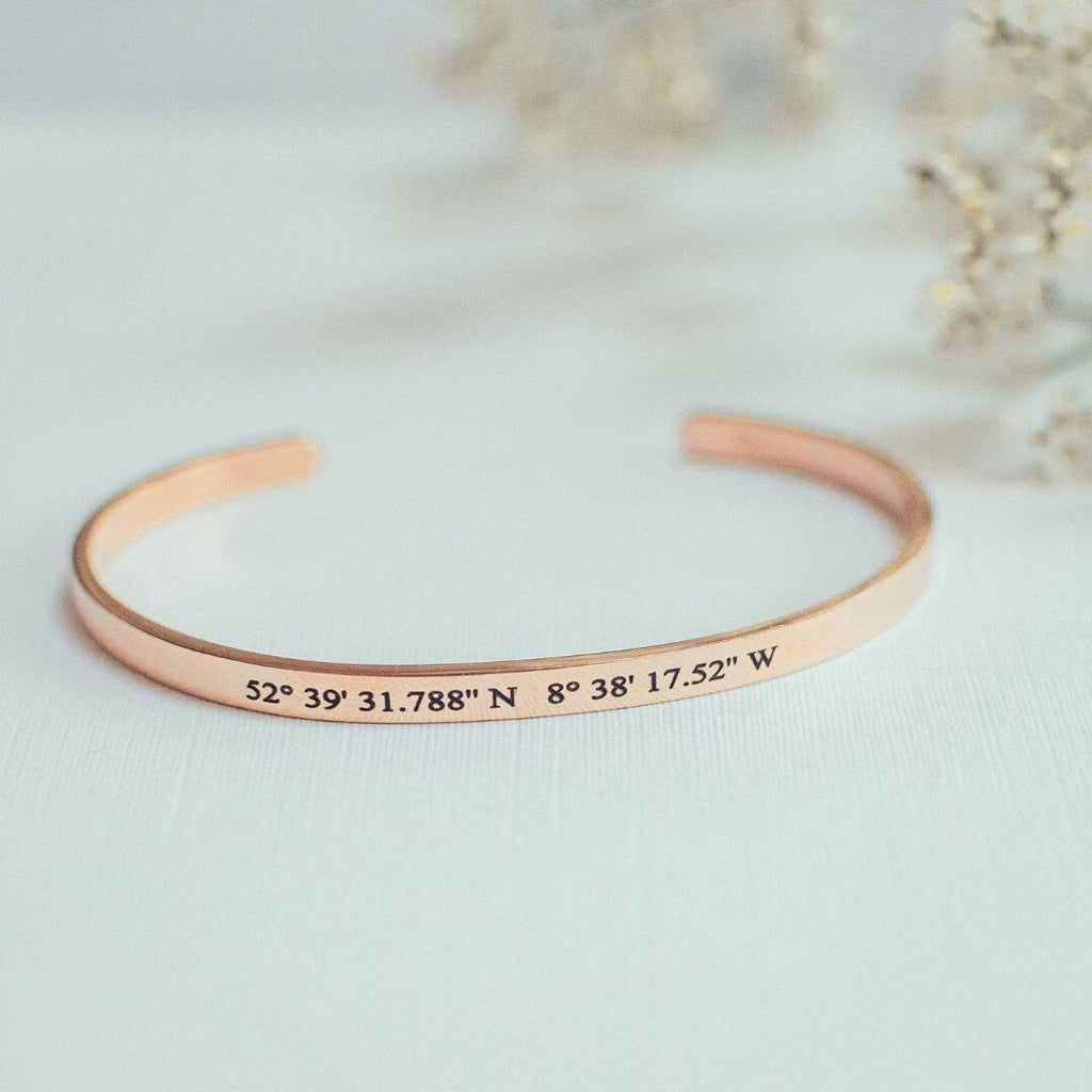 Personalised Coordinates Bangle