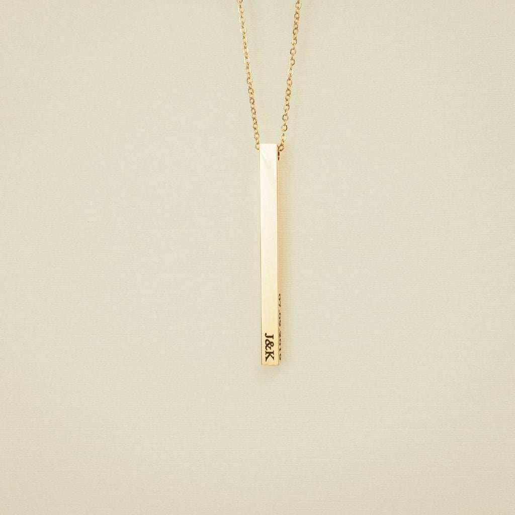 Personalised Engraved Bar Necklace