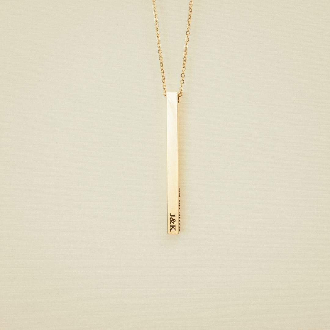 Personalised Engraved Bar Necklace