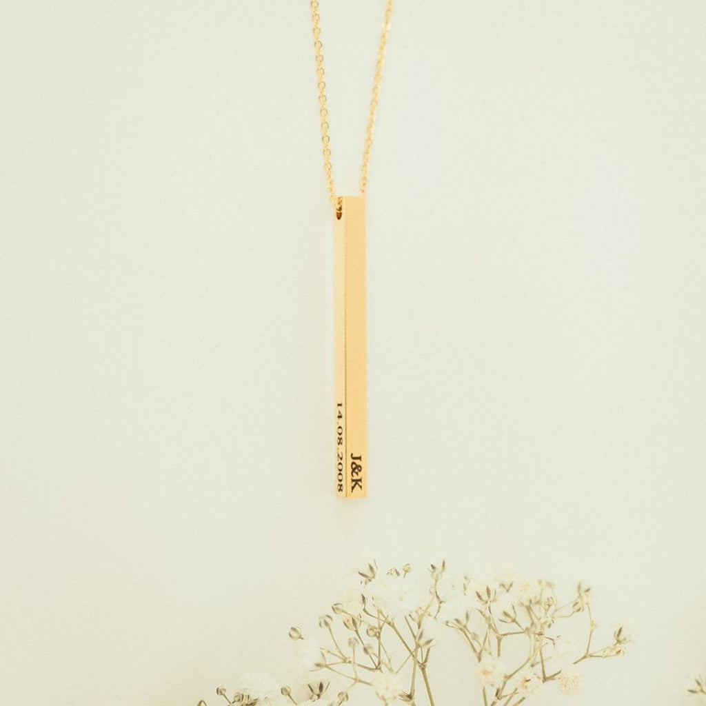 Personalised Engraved Bar Necklace