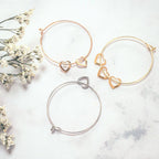 Personalised Heart Charms Bracelet