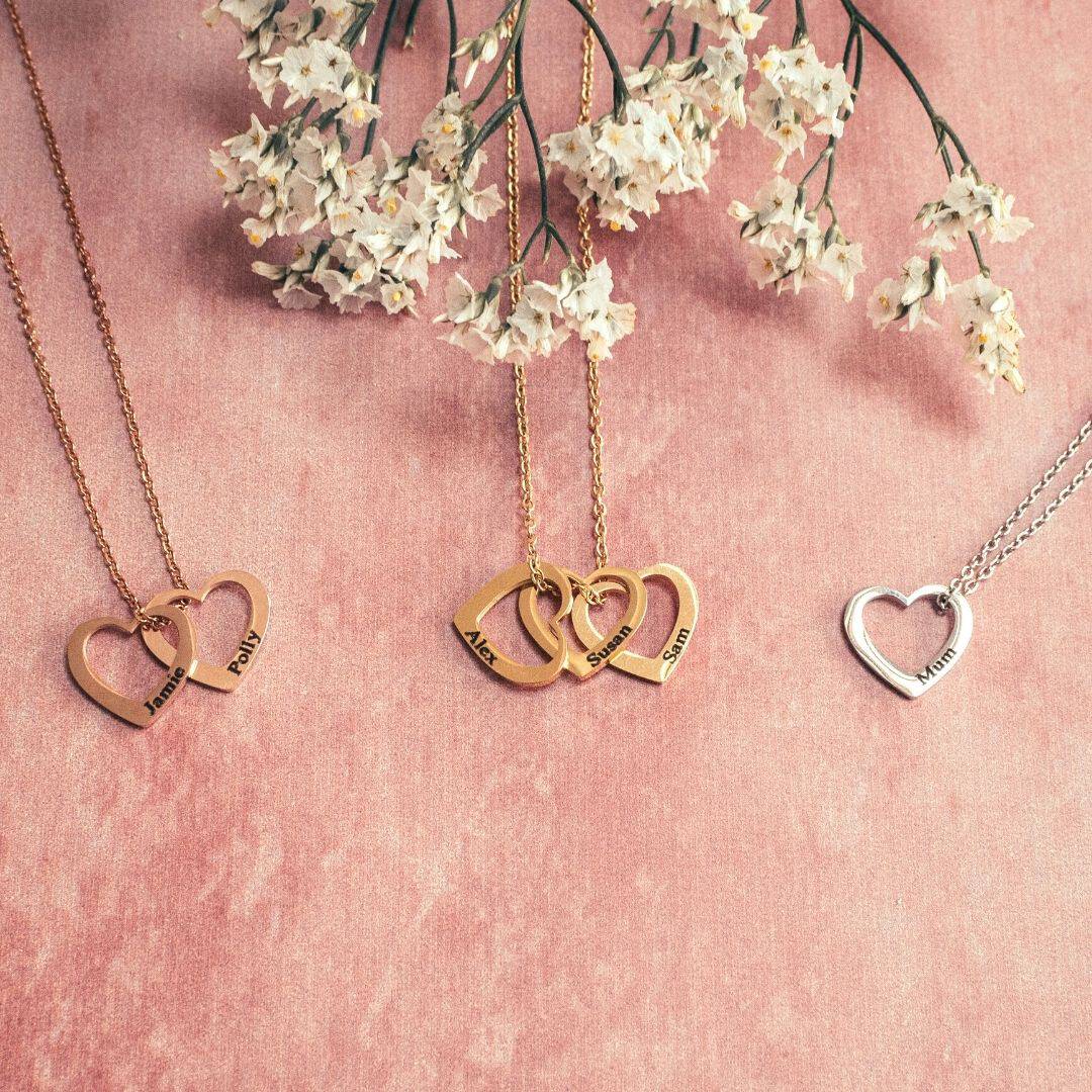Heart Charm Name Necklace