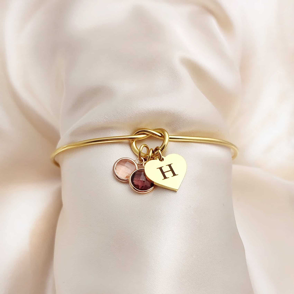 Heart Knot Bangle