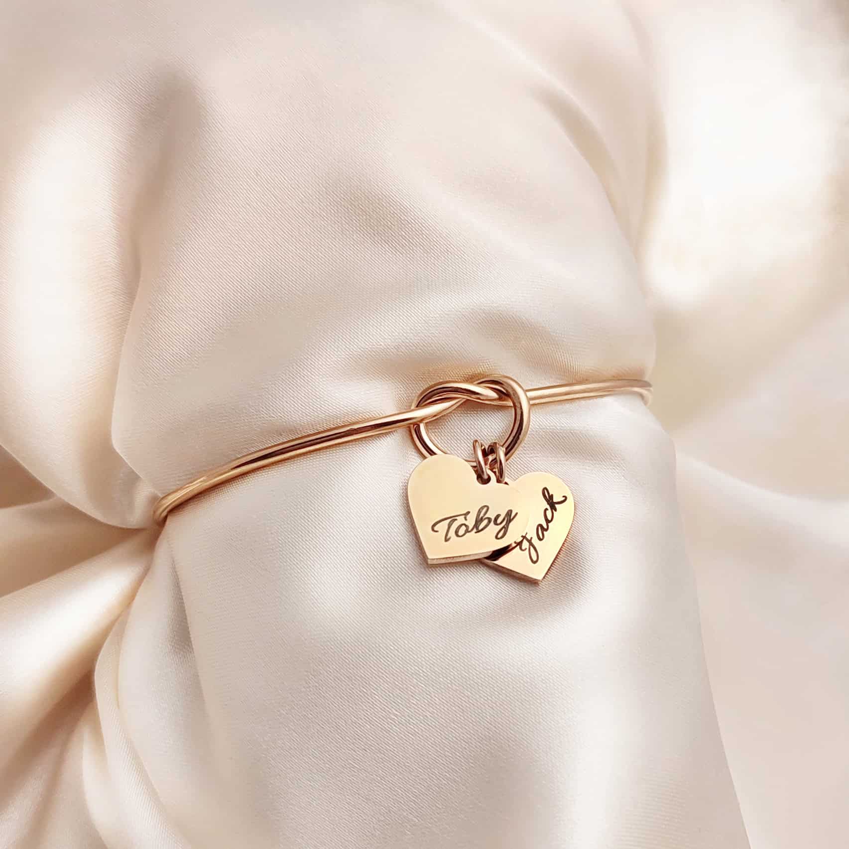 Heart Knot Bangle