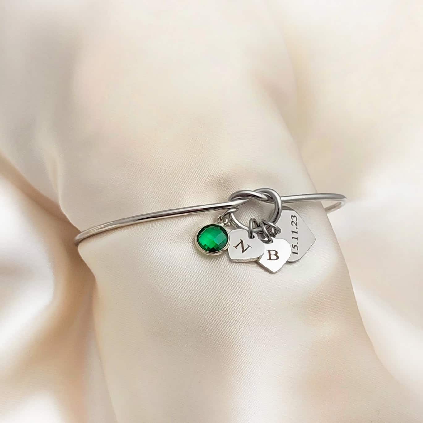 Heart Knot Bangle