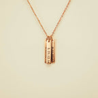 Initial Date Bar Necklace