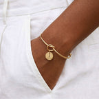 Initial Date Disc Bangle