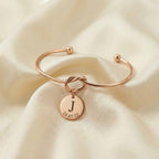 Initial Date Disc Bangle