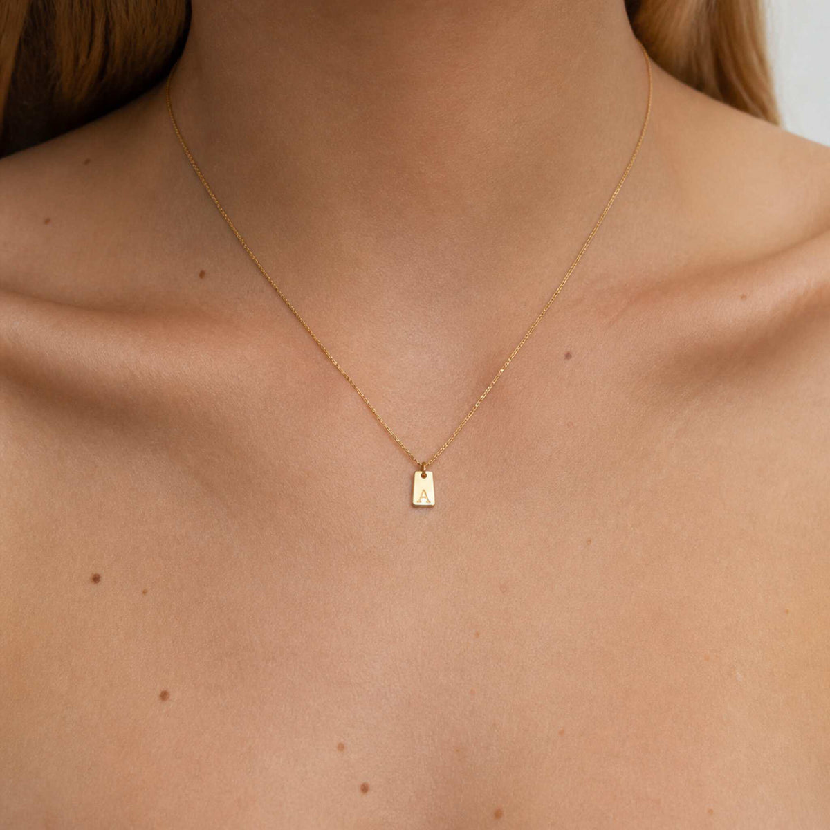 Initial Tag Necklace