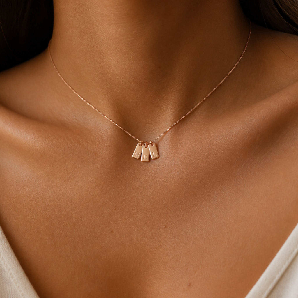 Initial Tag Necklace