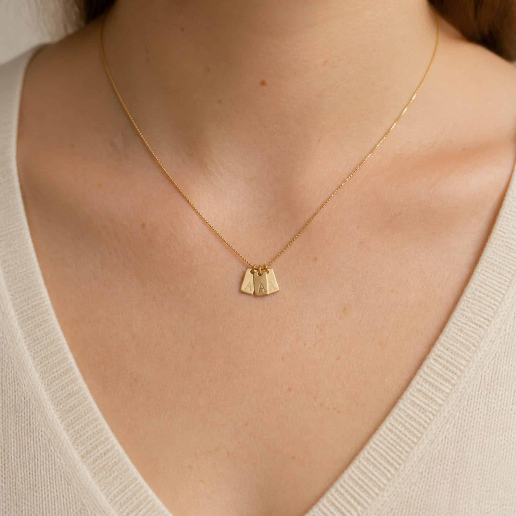 Initial Tag Necklace