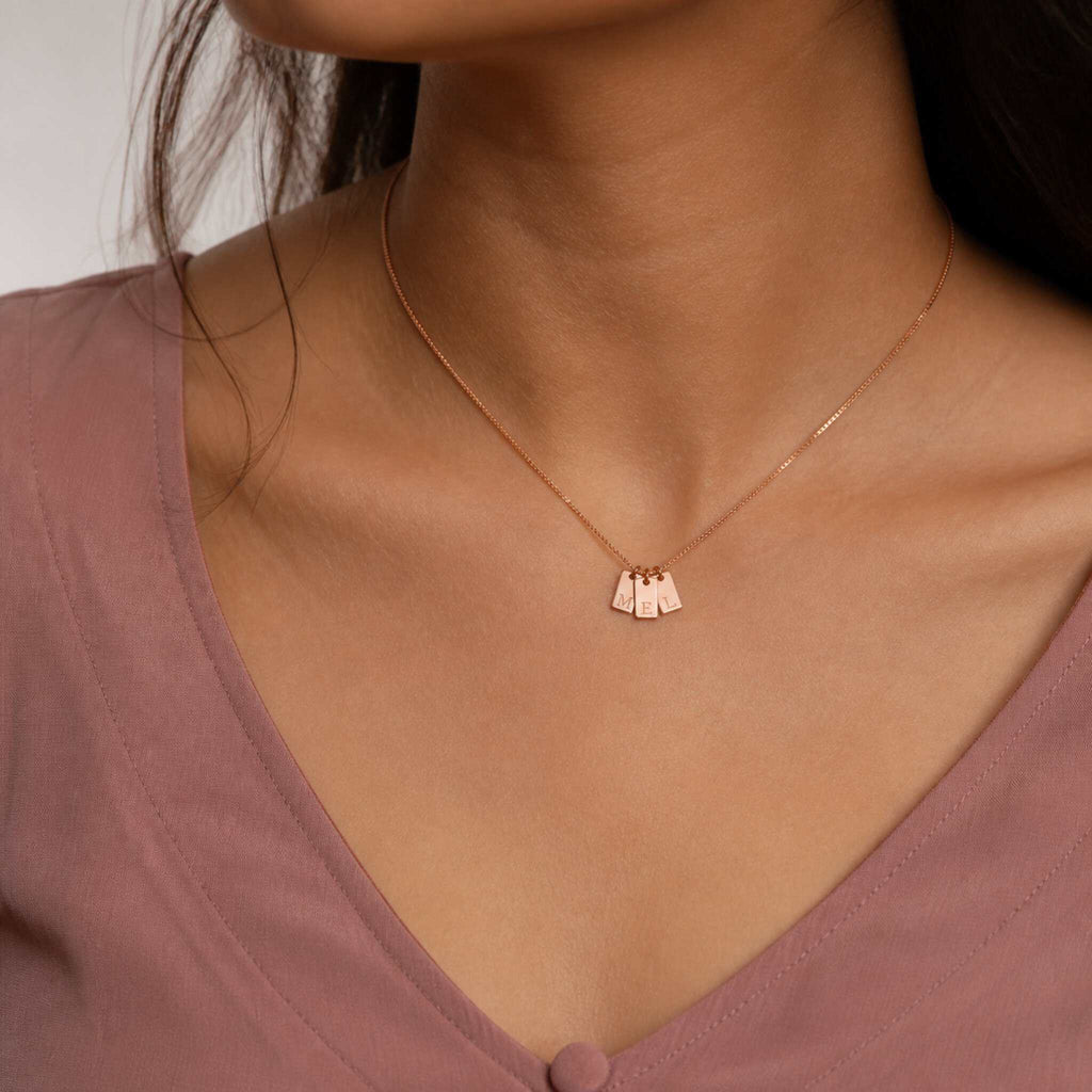 Initial Tag Necklace