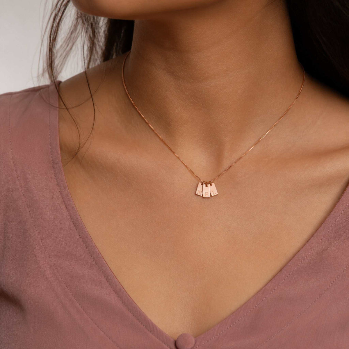 Initial Tag Necklace