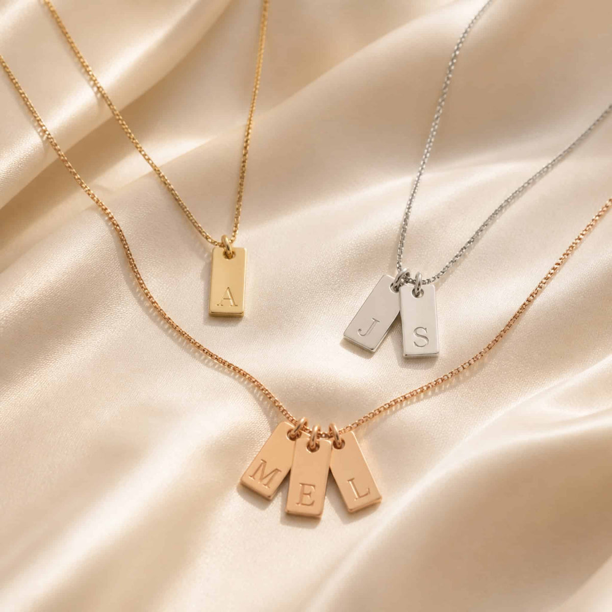 Initial Tag Necklace