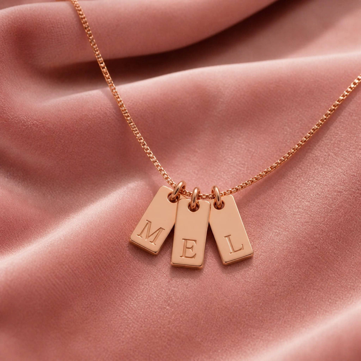 Initial Tag Necklace