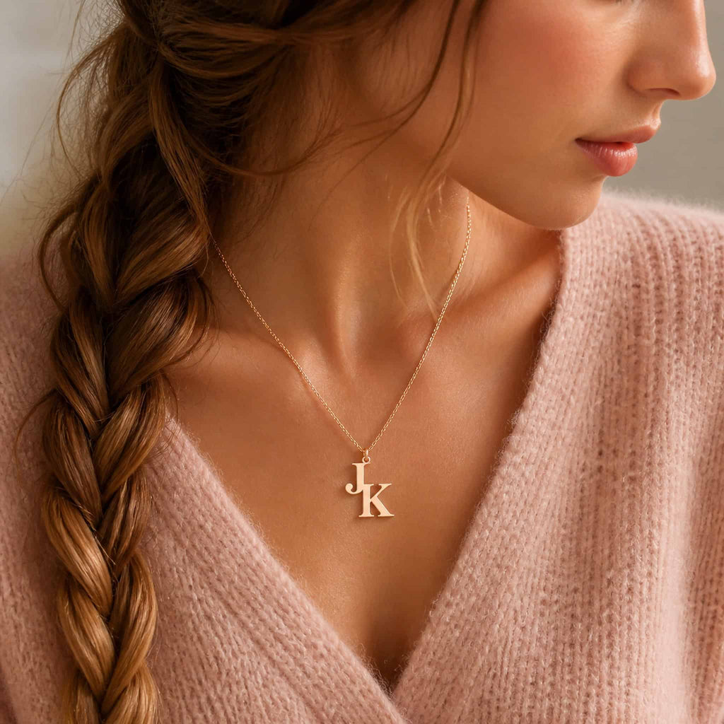 Interlocking Initials Necklace
