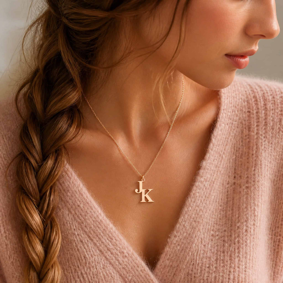Interlocking Initials Necklace