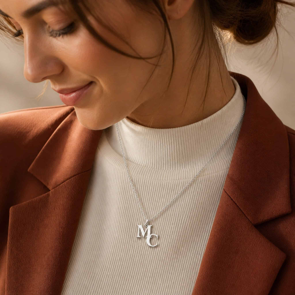 Interlocking Initials Necklace