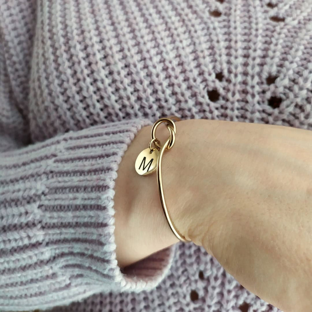 Initial Knot Bangle
