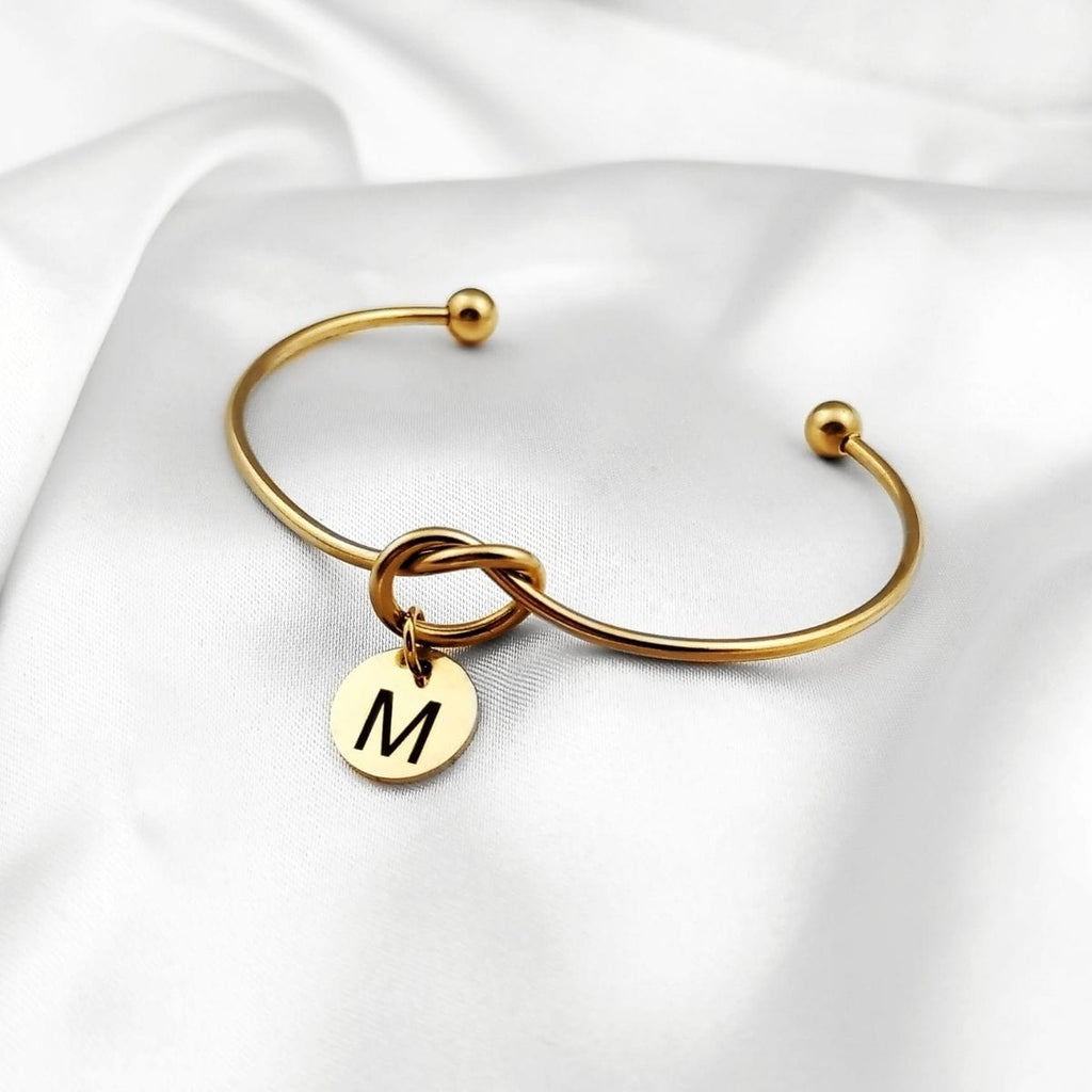 Initial Knot Bangle