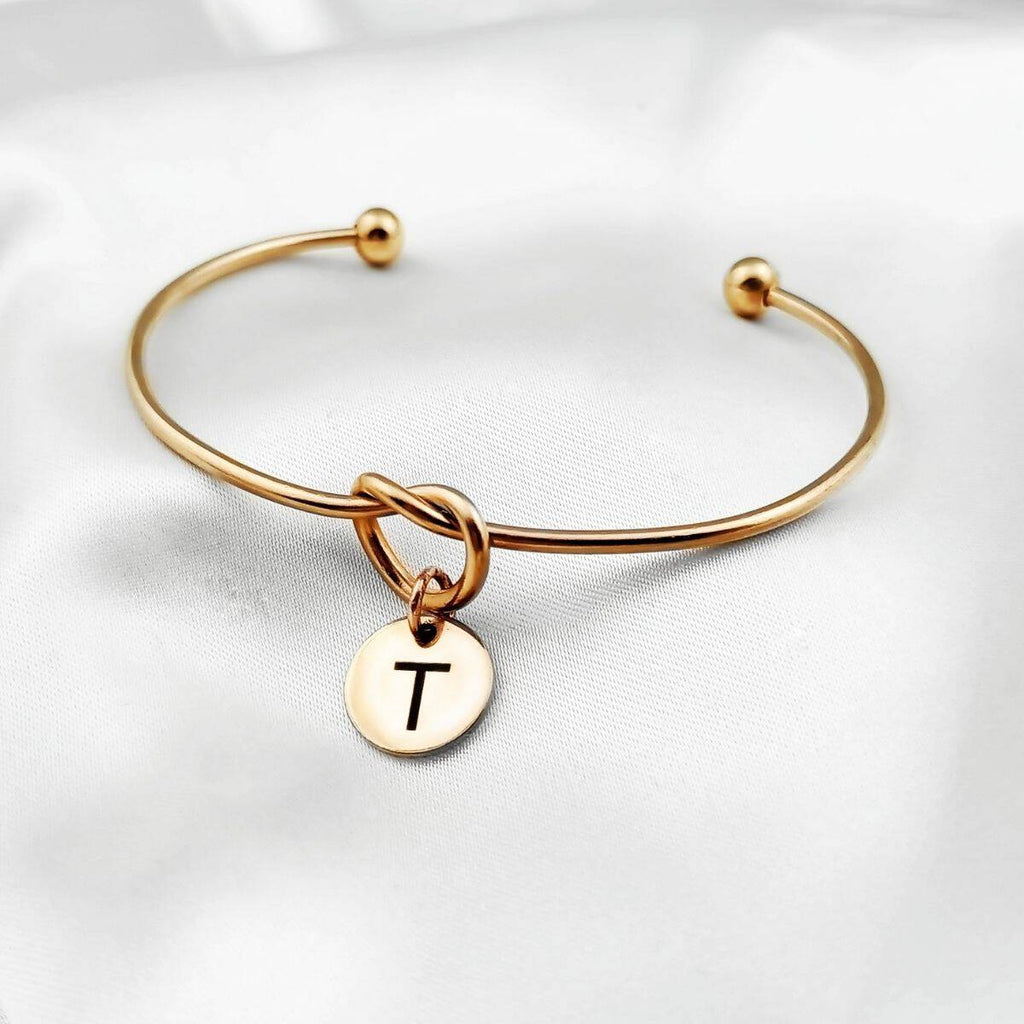 Initial Knot Bangle