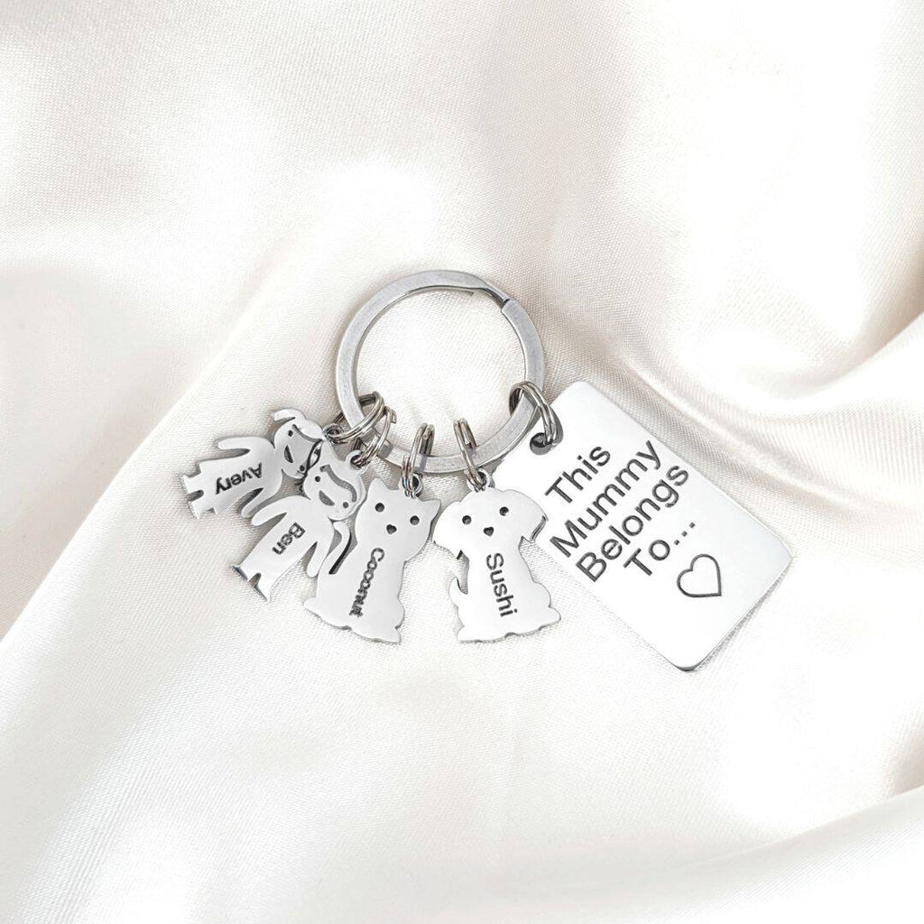 This Mummy/Daddy Belongs To Keychain