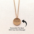 Hidden Message Sunflower Necklace - You Are My Sunshine