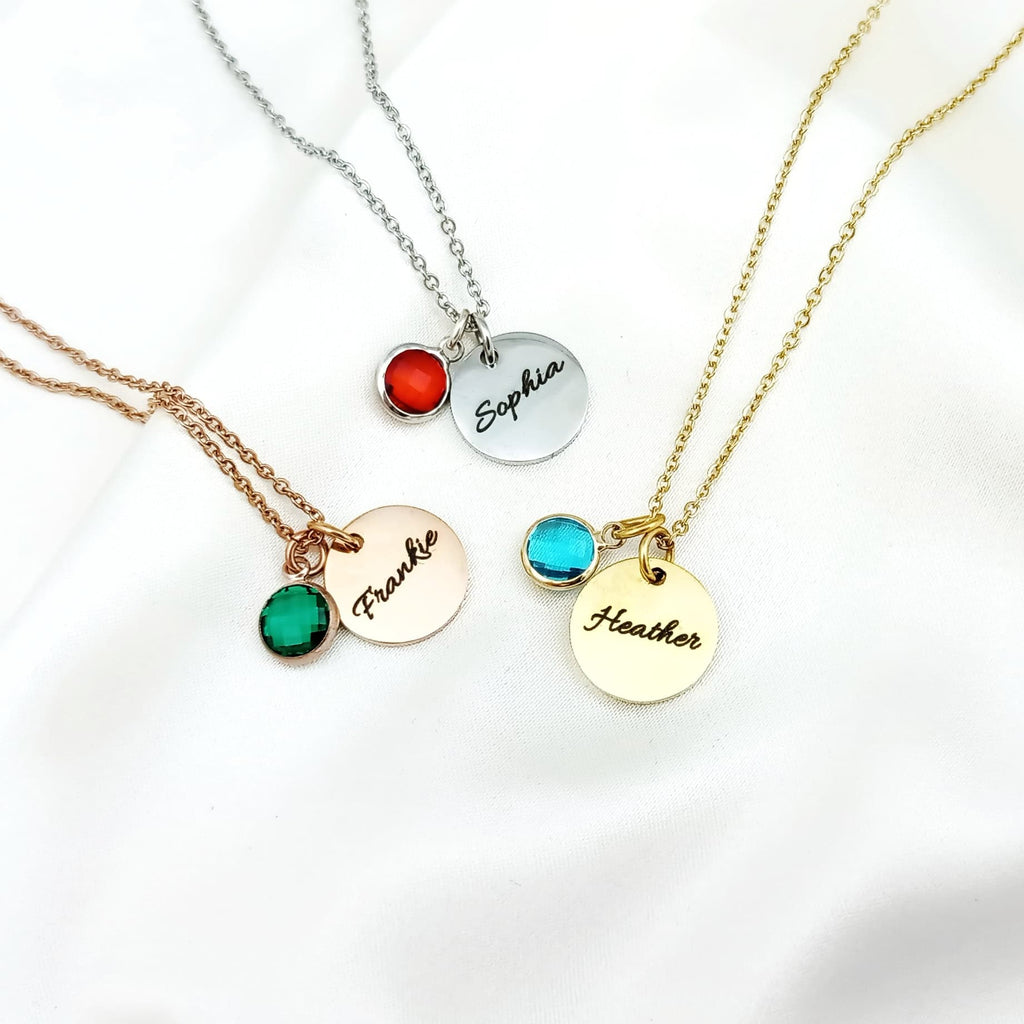 Personalised Birthstone Necklace