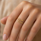 Personalised Double Name Ring