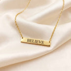 Personalised Name Bar Necklace