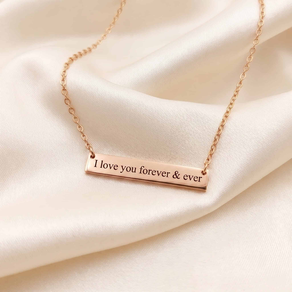 Personalised Name Bar Necklace