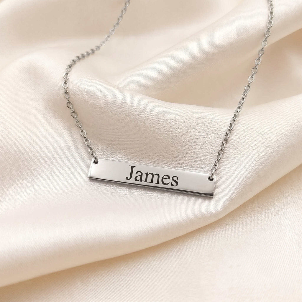 Personalised Name Bar Necklace