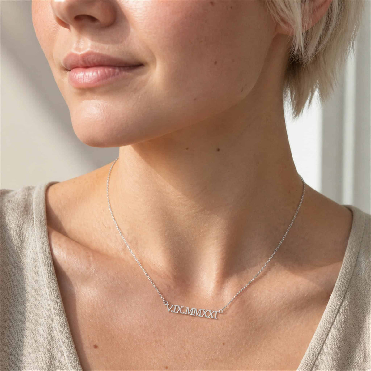 Roman Numerals Necklace