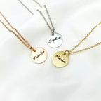 Script Name Disc Necklace