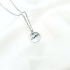 Script Name Disc Necklace