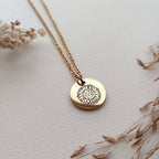 Hidden Message Sunflower Necklace - You Are My Sunshine