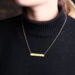 Personalised Name Bar Necklace