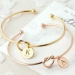 Initial Date Disc Bangle
