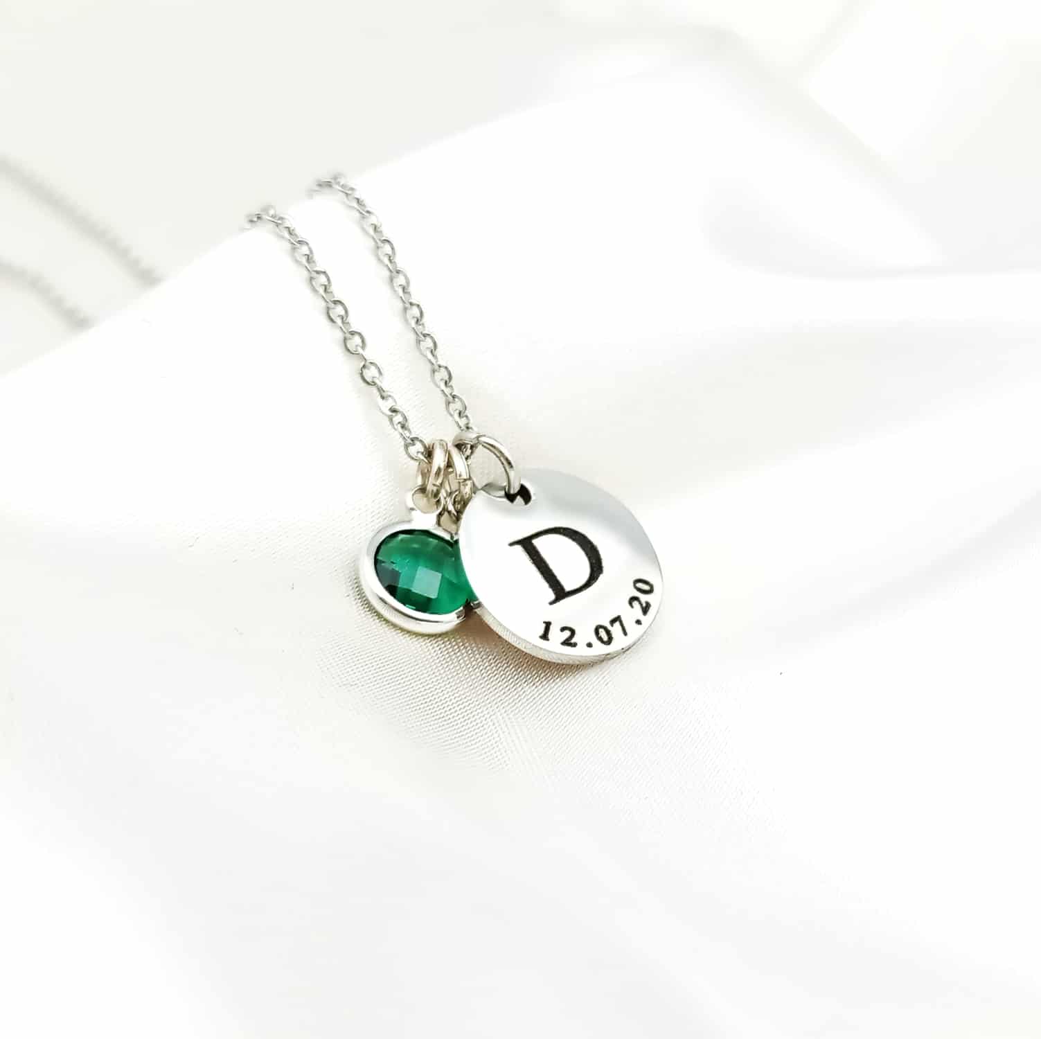 Buy Initial Birthstone Necklace, Personalized Necklace, Letter Necklace, Birthstone  Necklace, Minimalist Necklace, Christmas Gifts, Gift for Her Online in  India - Etsy