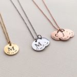 Initial Date Disc Necklace