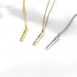Roman Numerals Bar Necklace