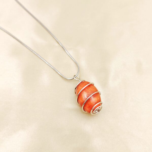 Carnelian Necklace - Charm Bear